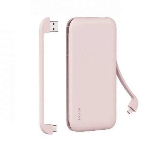 Внешний аккумулятор Power Bank Xiaomi (Mi) SOLOVE 10000mAh Розовый 