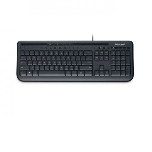 Клавиатура Microsoft Wired 600 черный USB Multimedia ANB-00018