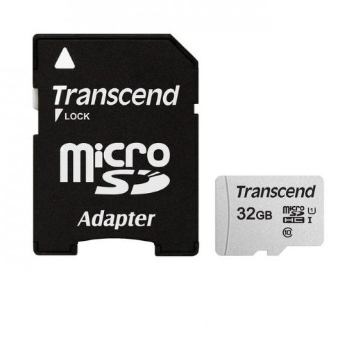 Карта памяти Transcend 32GB microSDHC Class 10 UHS-I U1 (TS32GUSD300S)