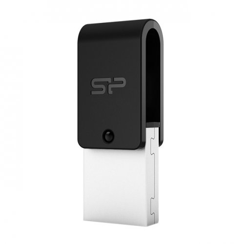 USB-накопитель Silicon Power 16GB Mobile X21, Black OTG