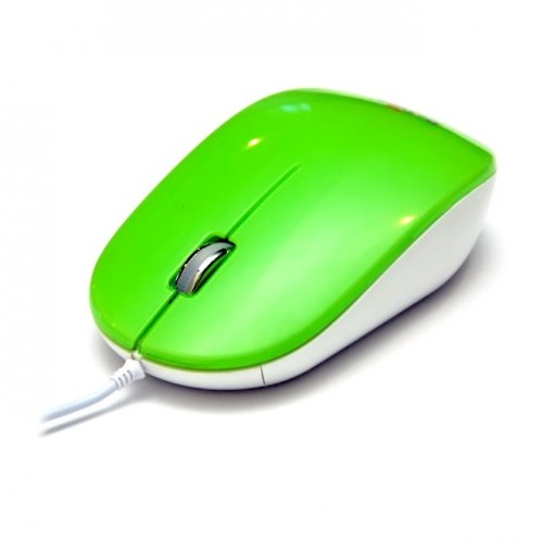 Мышь компьютерная DeTech DE-5077G Shiny Green