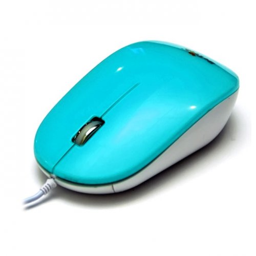 Мышь компьютерная DeTech DE-5077G Shiny Blue