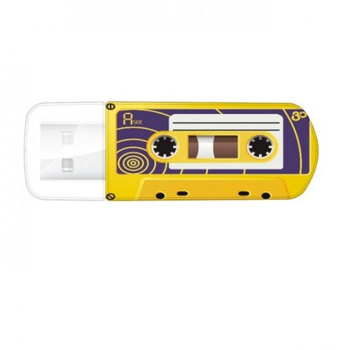 Флеш-драйв Verbatim 16Gb Mini Cassette Edition Yellow