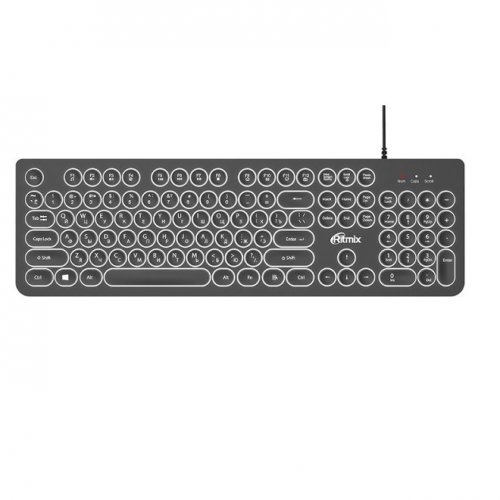 Клавиатура проводная Ritmix RKB-214BL Black