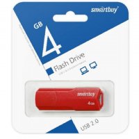 USB-накопитель SmartBuy 04GB CLUE Red - фото
