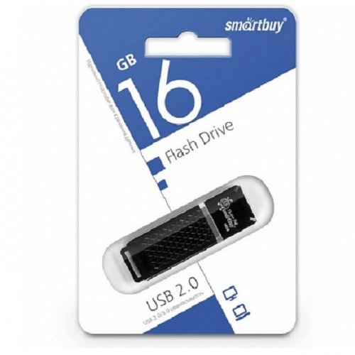 USB-накопитель SmartBuy 16GB QUARTZ Black