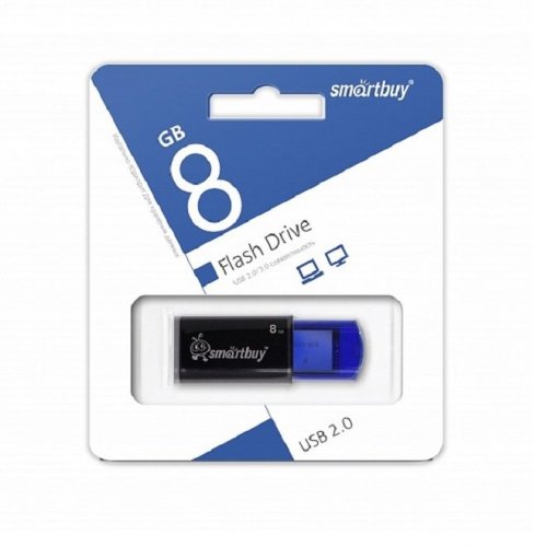 USB-накопитель SmartBuy 08GB CLICK Blue