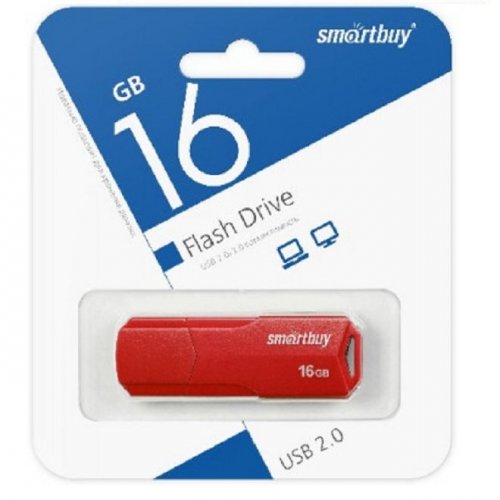 USB-накопитель SmartBuy 16GB CLUE Red