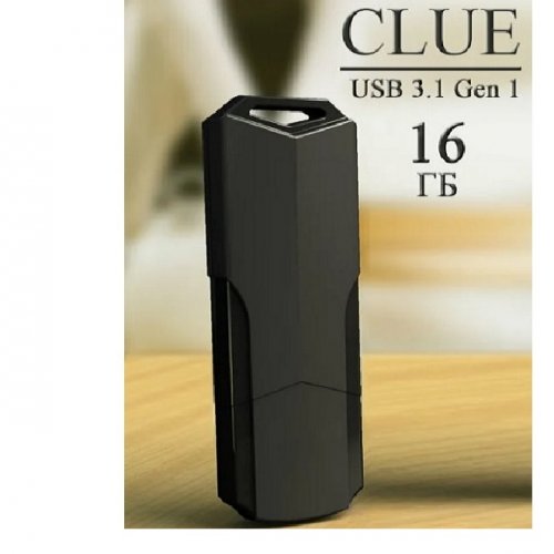 USB-накопитель SmartBuy 16GB CLUE Black