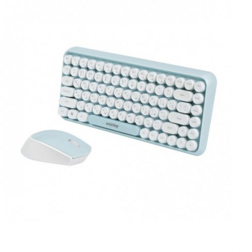 Клавиатура+мышь беспроводные мультимедийные SmartBuy 626376AG белый (SBC-626376AG-W)/10