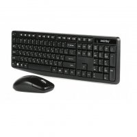 Клавиатура+мышь беспроводные SmartBuy 235380AG черный (SBC-235380AG-К)/20 - фото