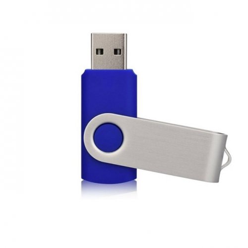 Флеш-драйв DeTech USB Drive 128GB U3 Swivel Blue