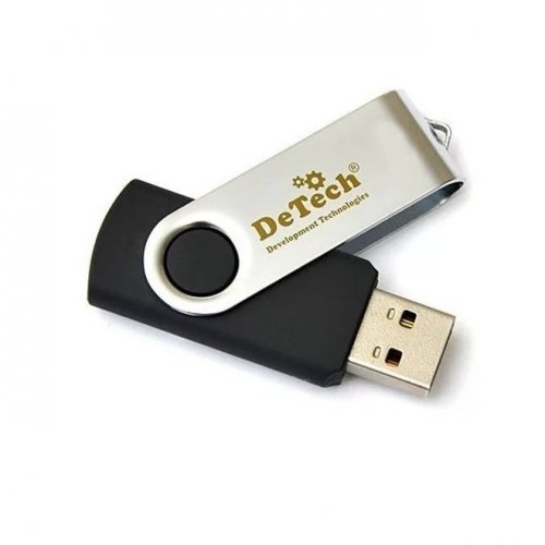 Флеш-драйв DeTech USB Drive 128GB Swivel Yellow