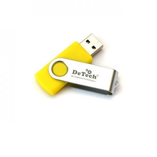 Флеш-драйв DeTech USB Drive 64GB U3 Swivel Yellow USB 3.0