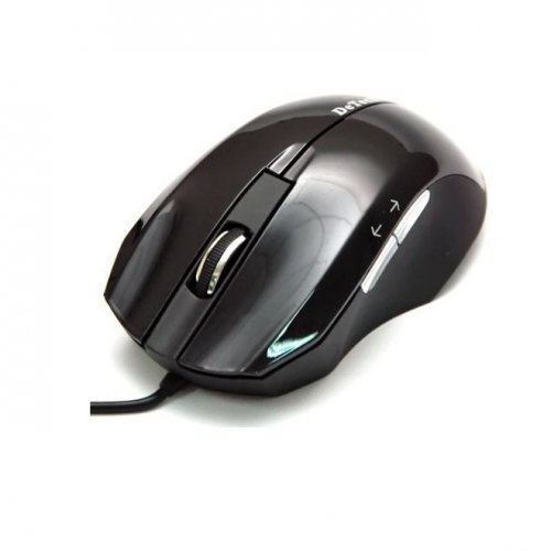 Мышь компьютерная DeTech DE-5042G Rubber Shiny Black