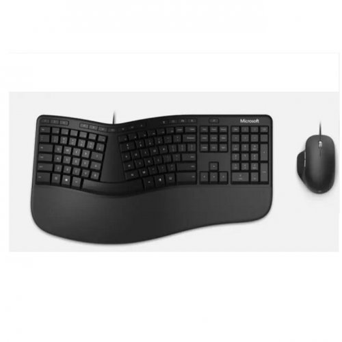 Клавиатура + мышь Microsoft Ergonomic Multimedia RJU-00 черный