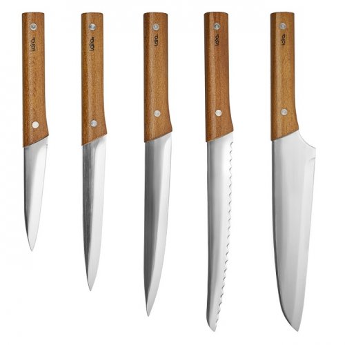 Набор ножей Lara LR05-15 5 пред, универсальный, поварской, д.овощей, д.хлеба, д.нарезки