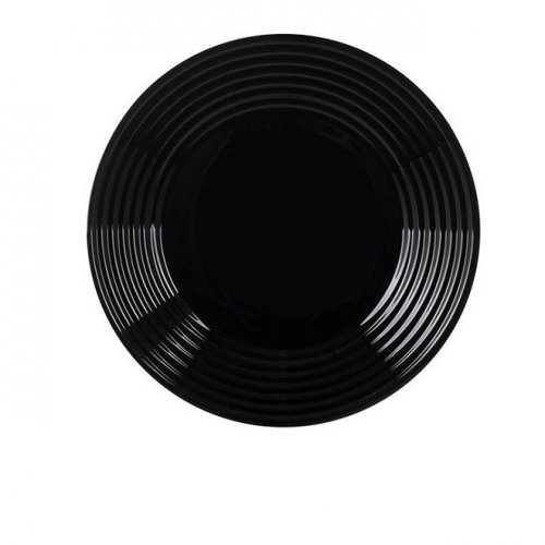 Тарелка десертная Luminarc L7613 чёрная 19 см HARENA