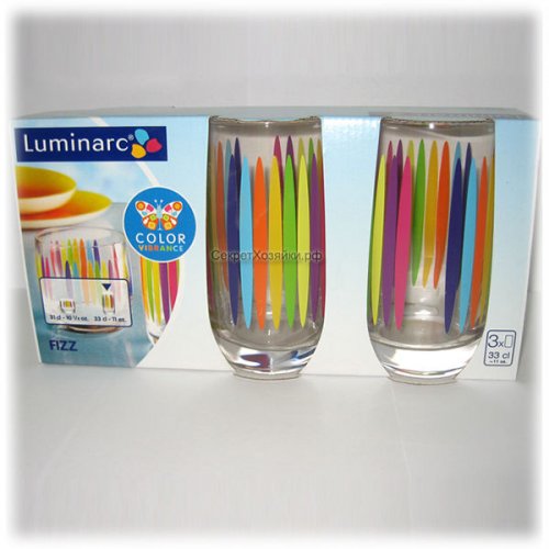 Набор стаканов Luminarc H1247 330 мл 3 шт Vigne Fizz