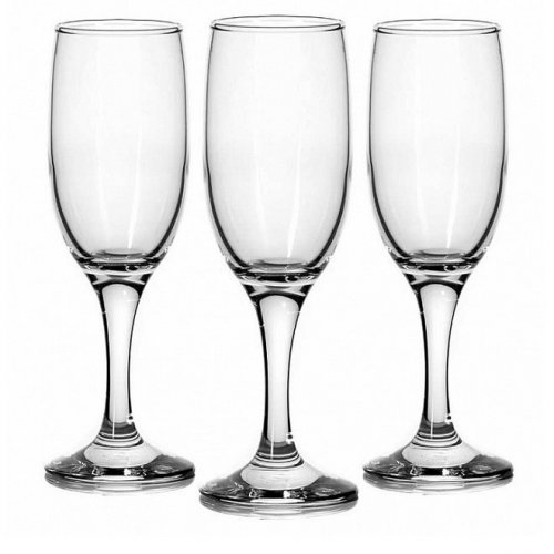 Набор бокалов для шампанского Pasabahce Bistro 44419В 190мл 3шт