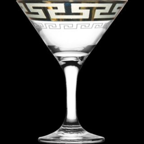 Набор бокалов Греческий узор мартини GE03-410
