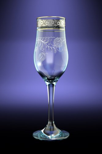 Набор бокалов для шампанского Нежность 200мл. (TL34-160)