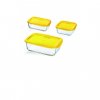 Набор контейнеров Luminarc P6194 желтая крышка 3 шт KEEP N BOX