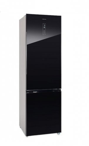 Холодильник Hiberg RFC-392D NFGB (черное стекло)