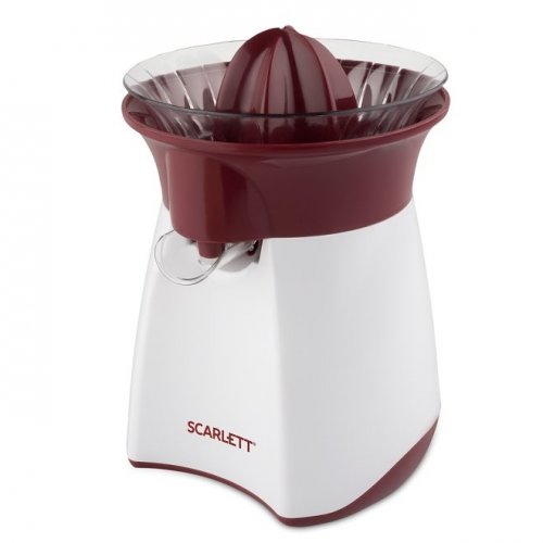 Соковыжималка Scarlett SC-JE50C07 белый/красный для цитрусовых