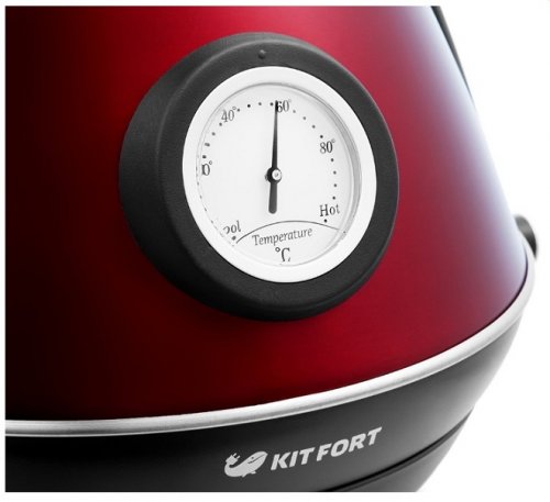 Электрочайник Kitfort КТ-644-3 красный/черный