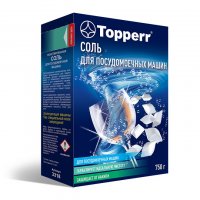 Соль Topperr таблетированная универсальная 0.75кг (3318) для посудомоечных машин - фото