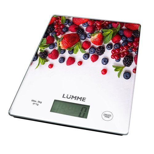 Весы кухонные Lumme LU-1340 ягодный микс электр.