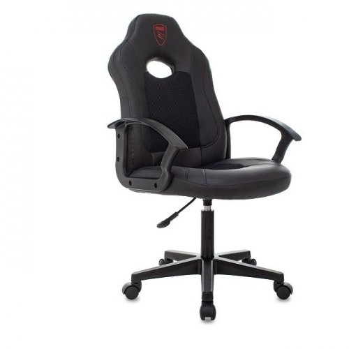 Кресло игровое Zombie 11LT черный текстиль/эко.кожа