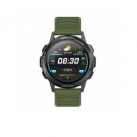 Смарт-часы BQ Watch 1.3, черный/зеленый - фото