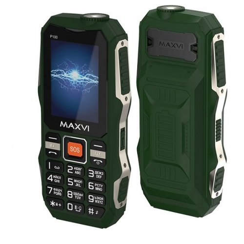 Мобильный телефон Maxvi P100 Green