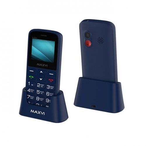 Мобильный телефон Maxvi B100ds Blue (с док-станцией)