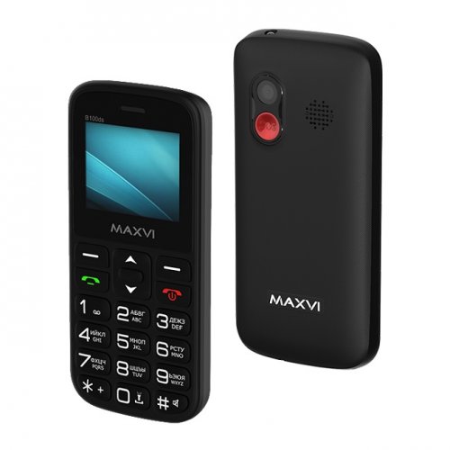Мобильный телефон Maxvi B100ds Black (с док-станцией)