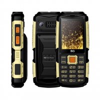 Мобильный телефон BQ BQM-2430 Tank Power (Black+Gold) - фото