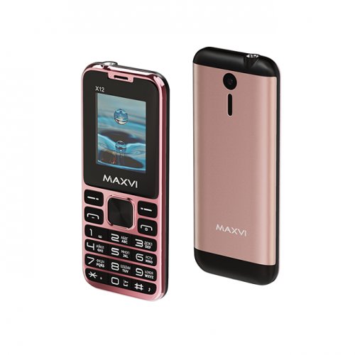 Мобильный телефон Maxvi X12 Rose Gold