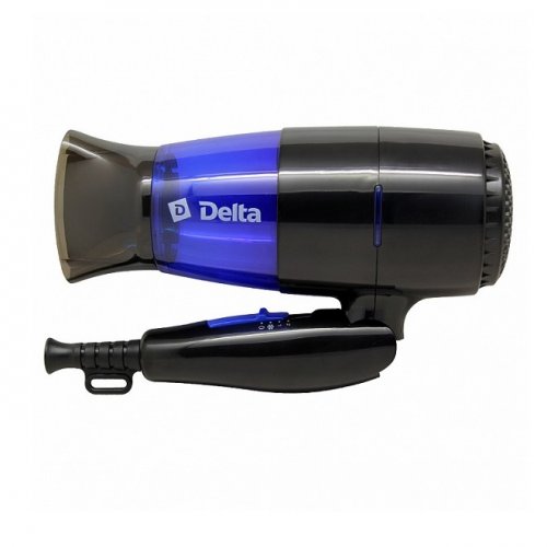 Фен Delta DL-0907 черный с синим