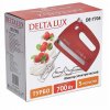 Миксер Delta LUX DE-7705 красный