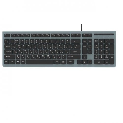 Клавиатура проводная Ritmix RKB-400 Slim Grey