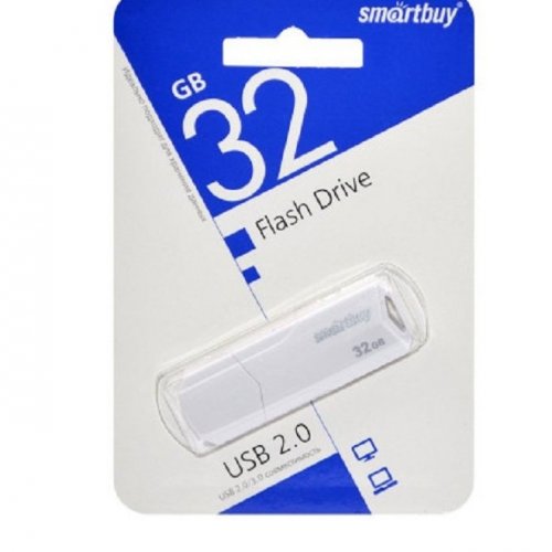 USB-накопитель SmartBuy 32GB CLUE White
