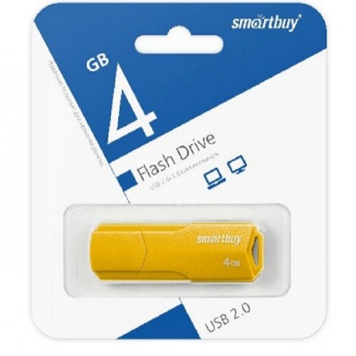 USB-накопитель SmartBuy 04GB CLUE Yellow