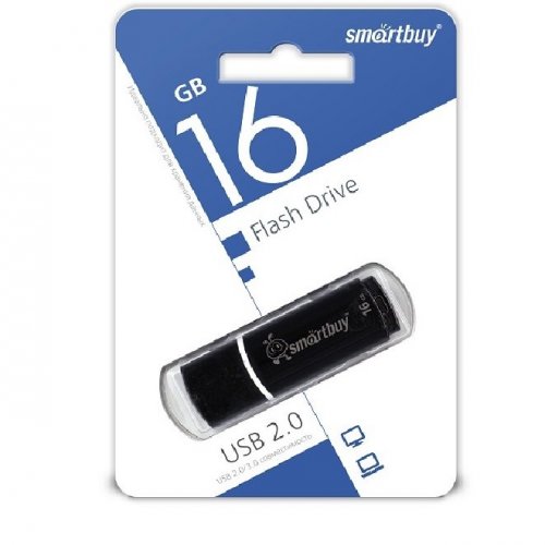 USB-накопитель SmartBuy 16GB CROWN Black
