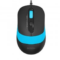 Мышь A4Tech Fstyler FM10 черный/синий - фото
