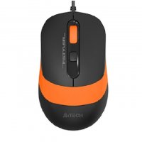 Мышь A4Tech Fstyler FM10 черный/оранжевый - фото