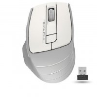 Мышь A4Tech Fstyler FG30 белый/серый - фото