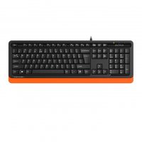 Клавиатура A4Tech Fstyler FKS10 черный/оранжевый - фото