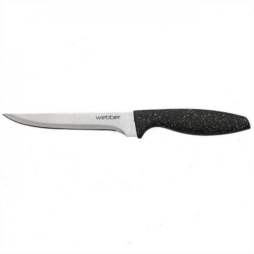 Нож разделочный Webber BE-2268F Carbon черный гранит 15,24 см